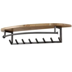 Bravo Kapstok rond 8 haken Acaciahout 100cm