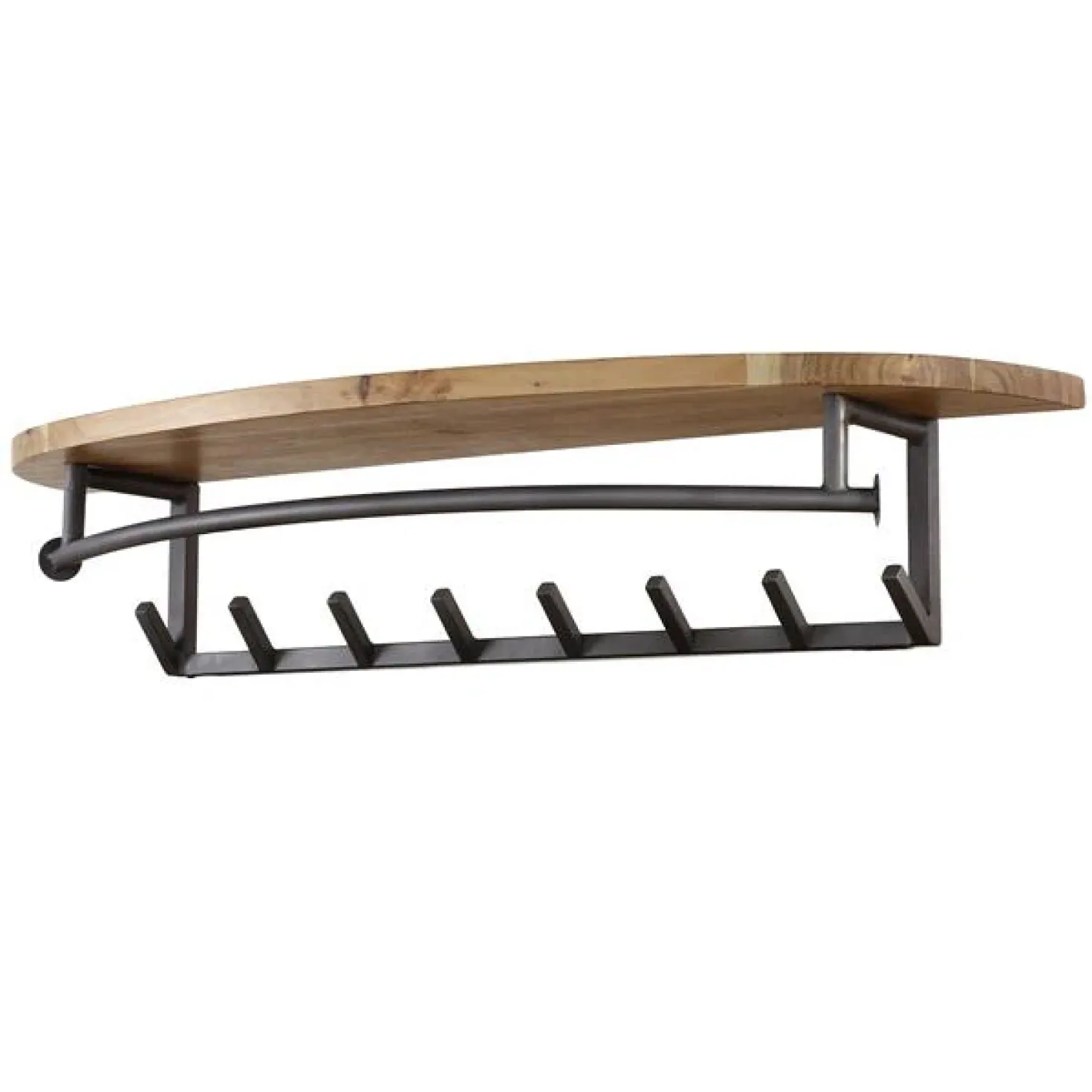 Bravo Kapstok rond 8 haken Acaciahout 100cm