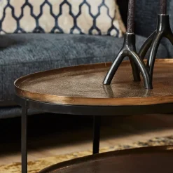 Bris salontafel goud ovaal