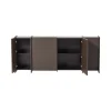 Brock Dressoir Essen fineer Middenbruin 200cm