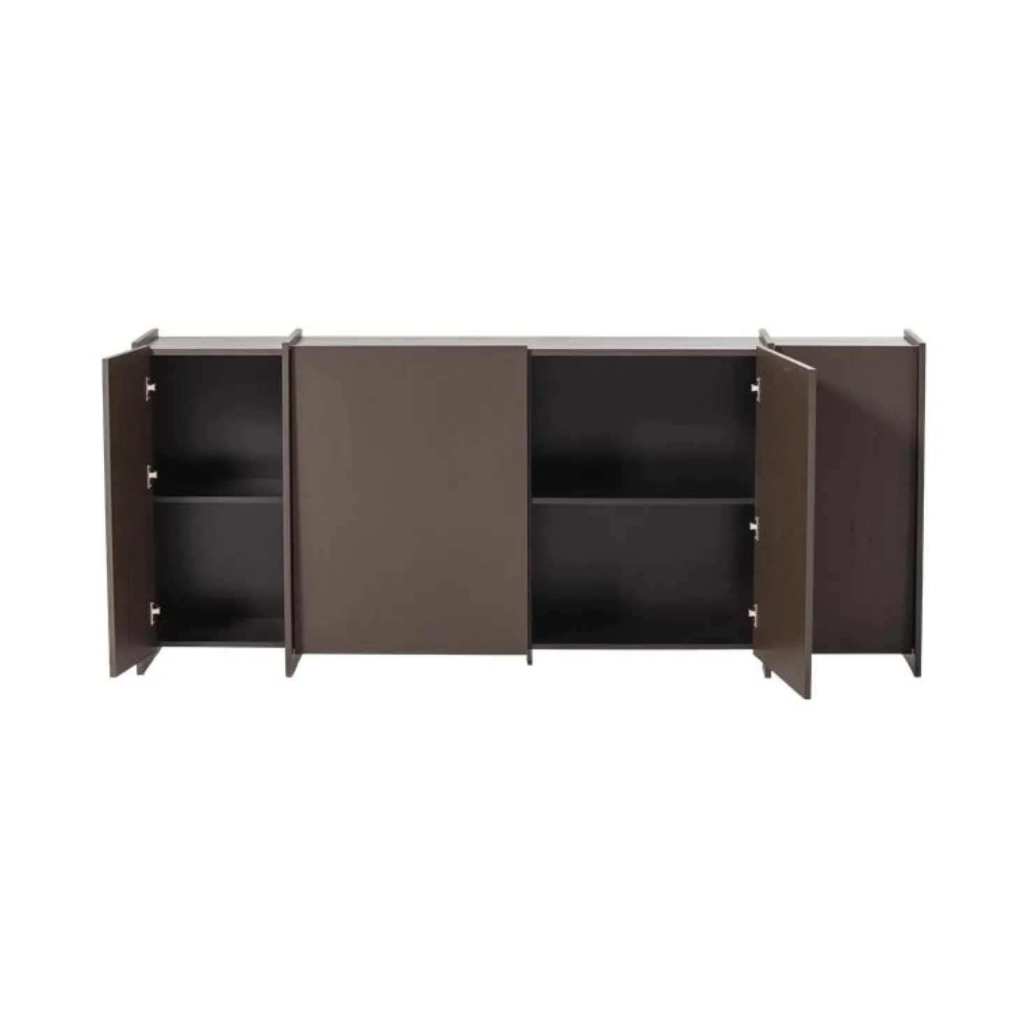 Brock Dressoir Essen fineer Middenbruin 200cm