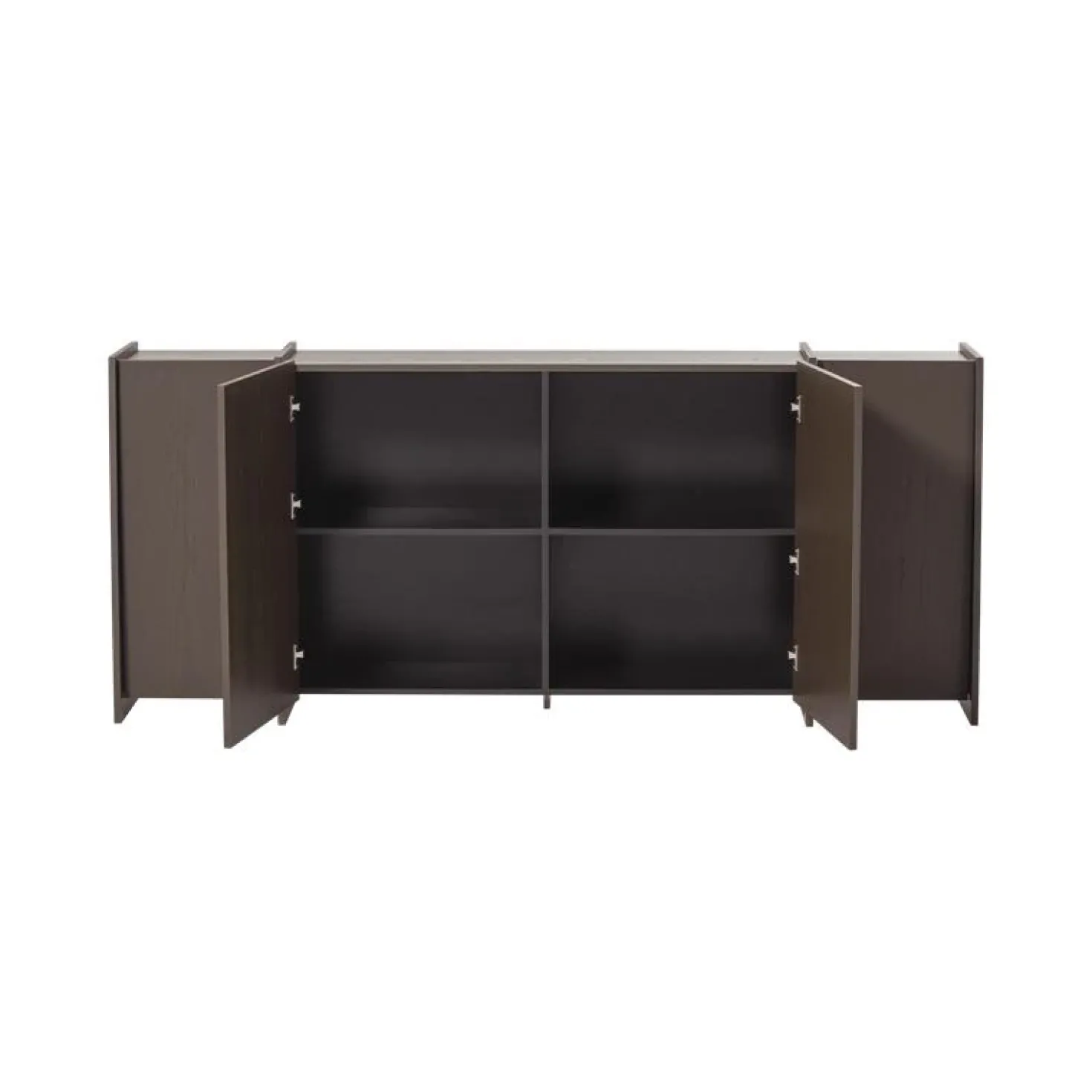 Brock Dressoir Essen fineer Middenbruin 200cm