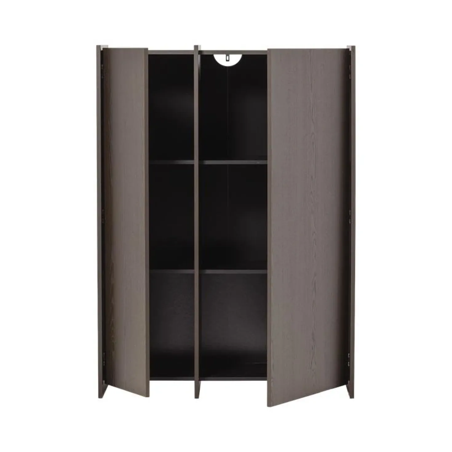 Brock Kledingkast 2-deurs Essen fineer Middenbruin 102cm