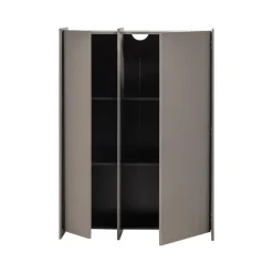 Brock Kledingkast 2-deurs Essen fineer Warmgrijs 102cm