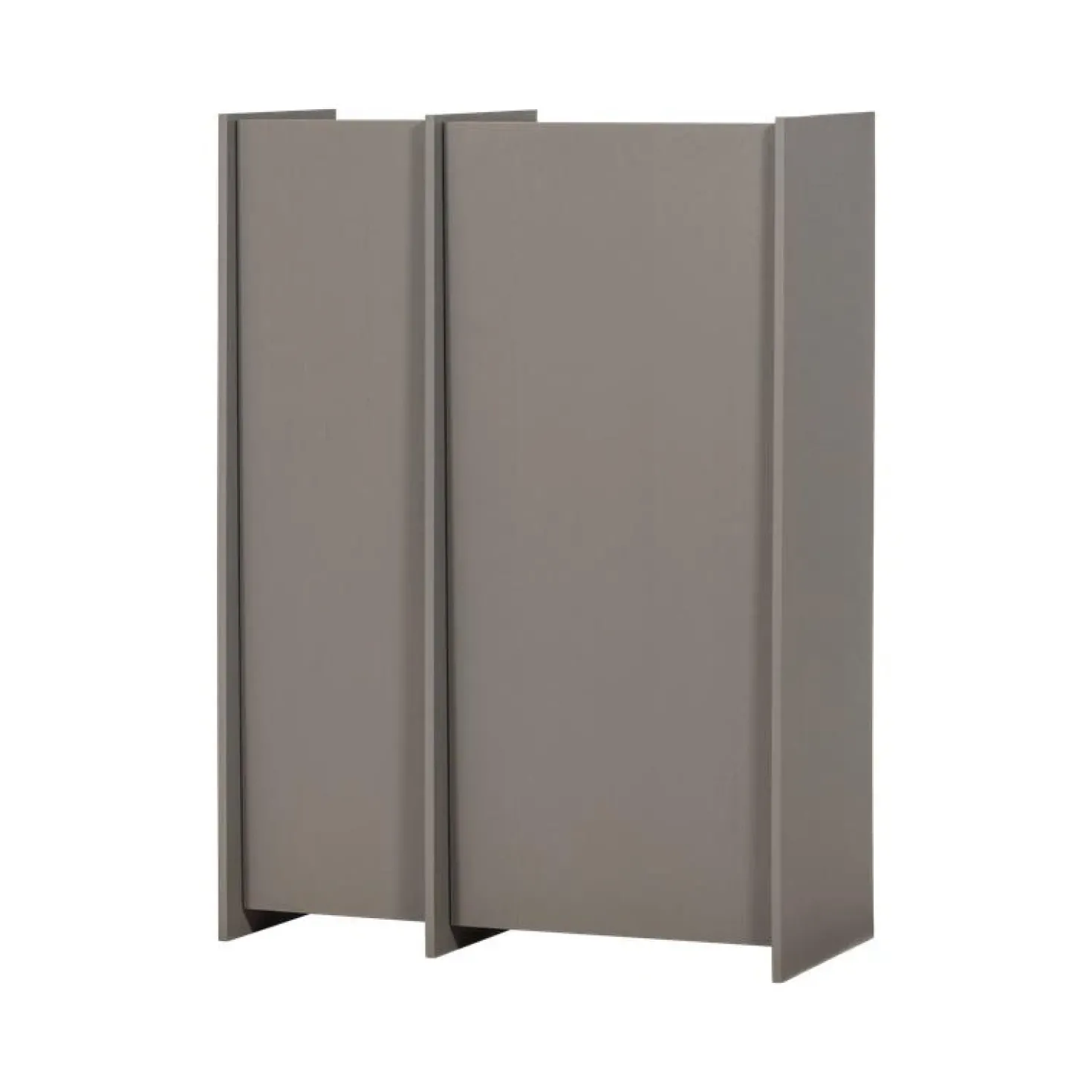 Brock Kledingkast 2-deurs Essen fineer Warmgrijs 102cm