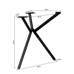 Bronco Y-Poot zwart 53cm