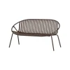 Bruce Tuinbank 2-zits paars/bruin 131cm
