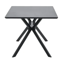 Bruno Rechthoekige Eettafel zwart 160cm