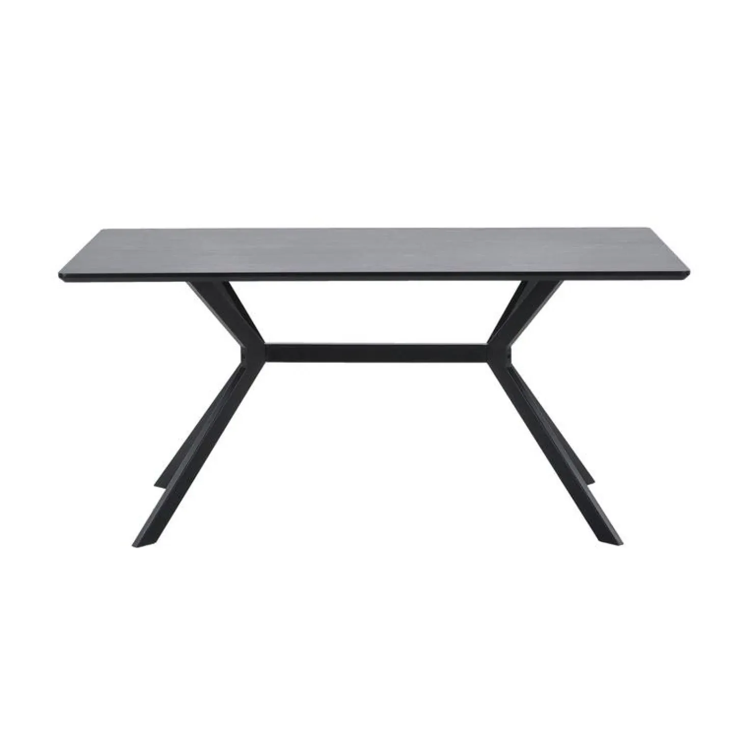 Bruno Rechthoekige Eettafel zwart 160cm