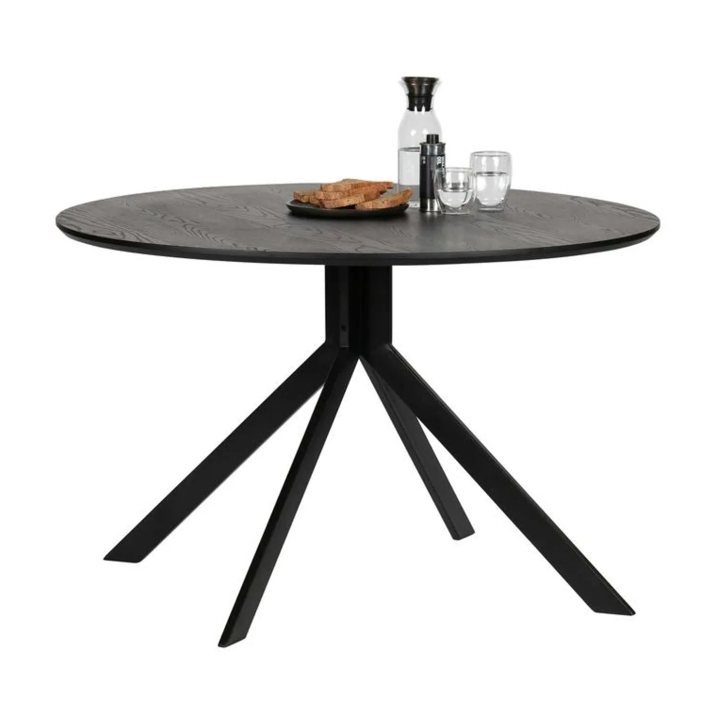Bruno Ronde Eettafel zwart 120cm