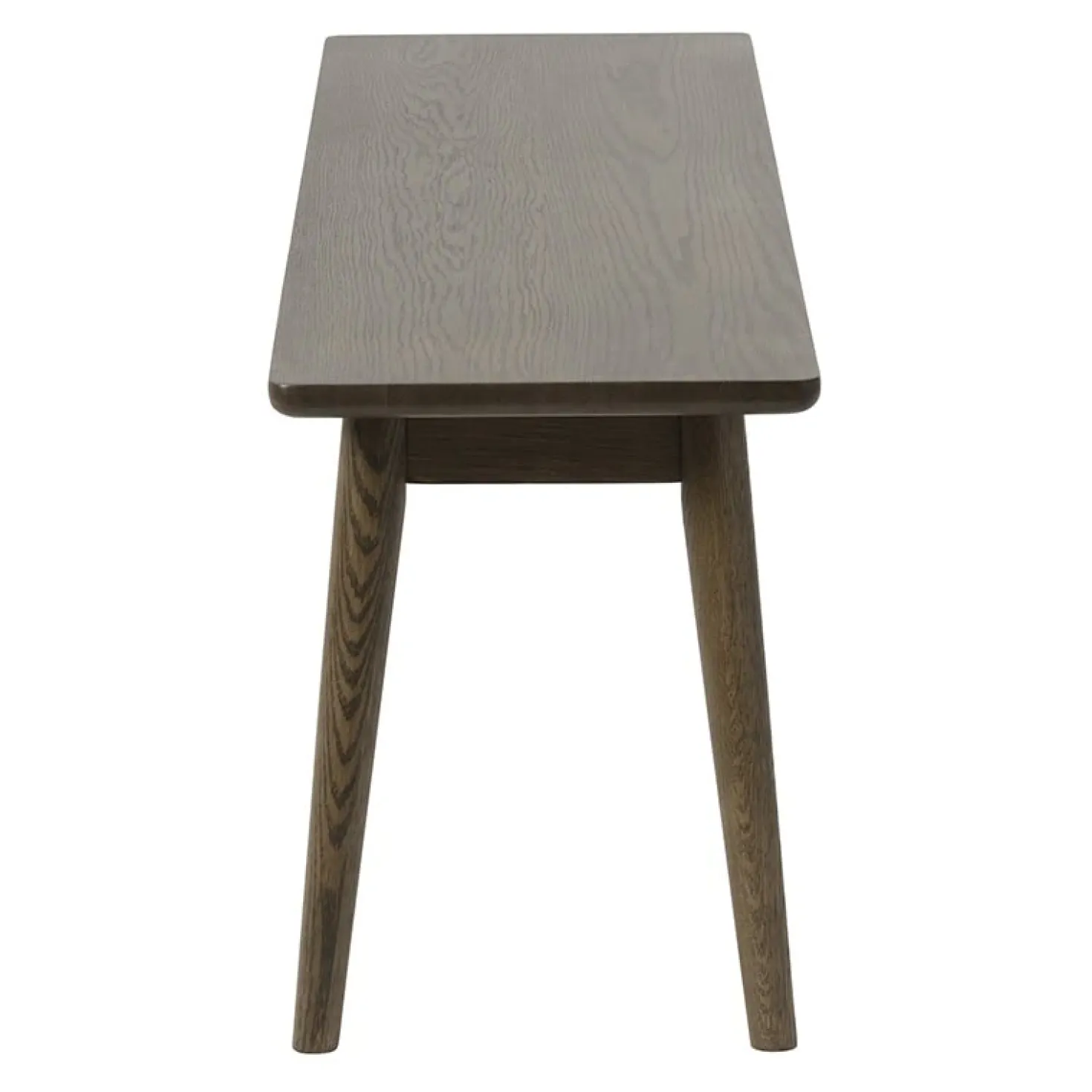 Burcei eetkamerbank donkerbruin eikenhoutfineer 150cm