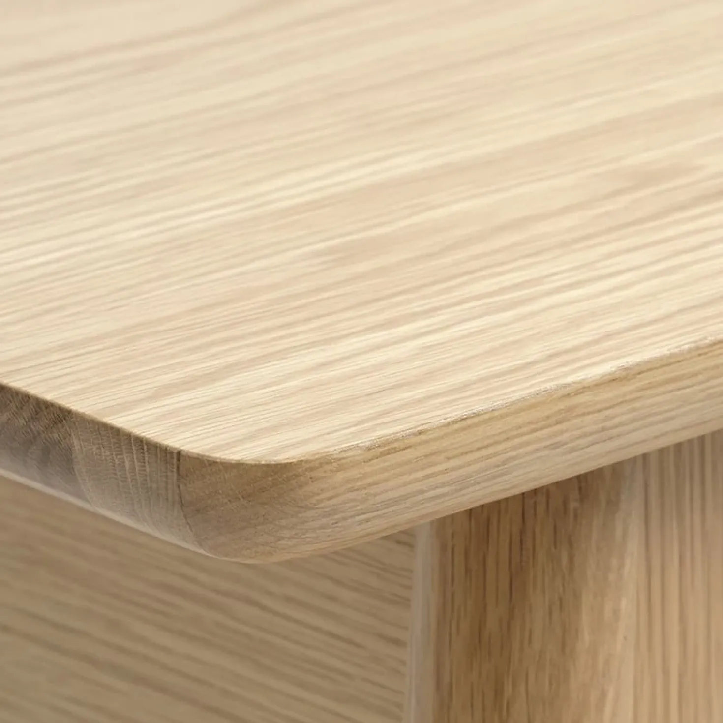 Burcei sidetable naturel eikenhoutfineer 110cm