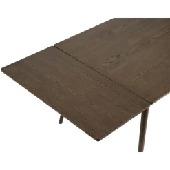 Burcei Tafelblad Verlengstuk Donkerbruin eikenhoutfineer 45cm