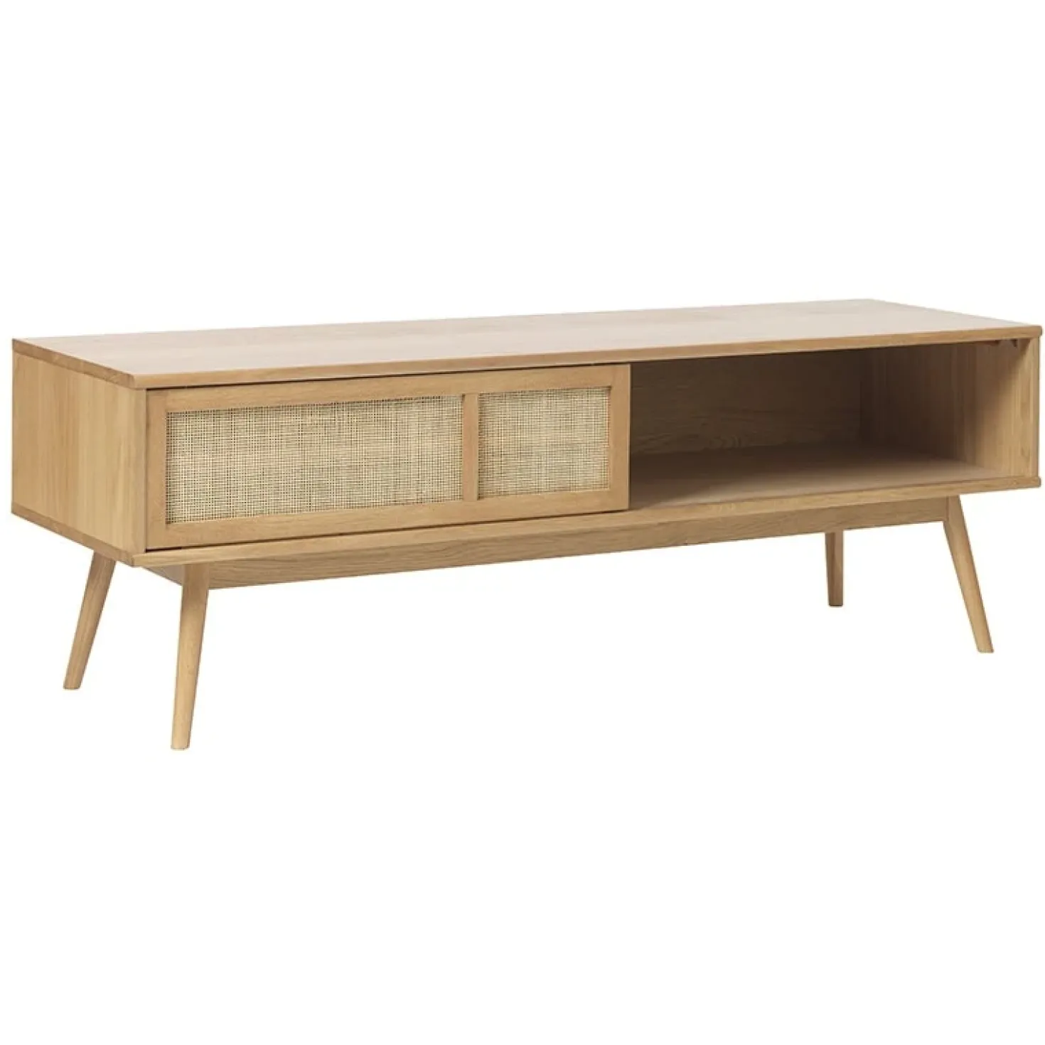 Burcei TV meubel naturel eikenhoutfineer 150cm