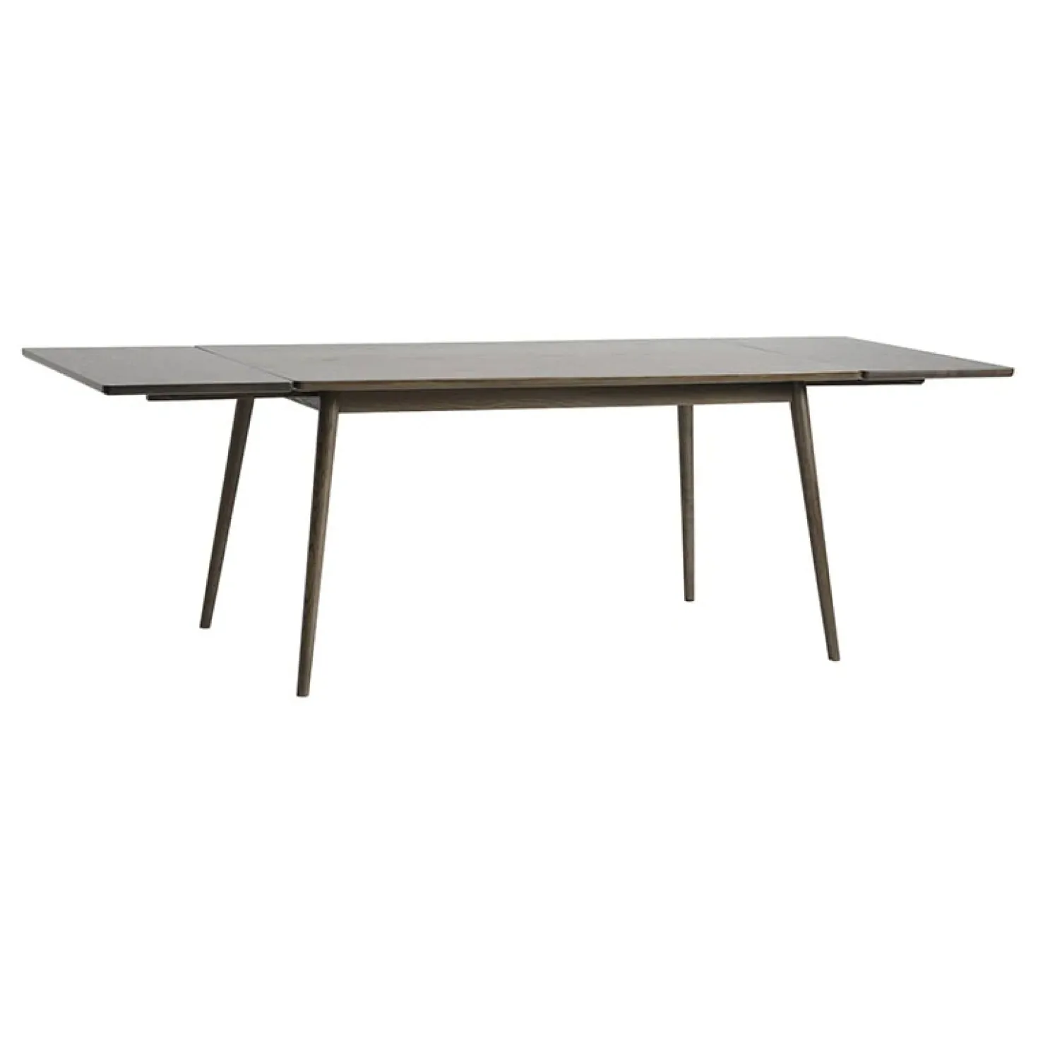 Burcei uitschuifbare eettafel donkerbruin eikenhoutfineer 150cm