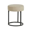 Cabeza Poef rond stof Beige 40cm