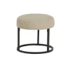 Cabeza Poef rond stof Beige 45cm