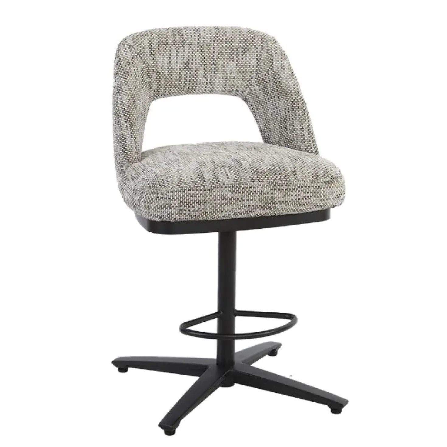 Caldes Barstoel Wit-Grijs