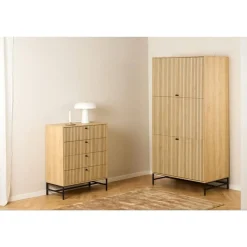 Calmera Ladekast Naturel 4 lade 80cm