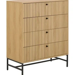 Calmera Ladekast Naturel 4 lade 80cm