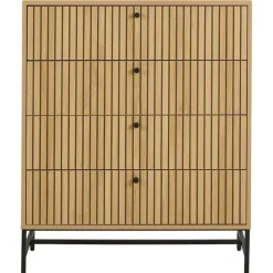 Calmera Ladekast Naturel 4 lade 80cm