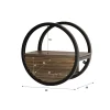 Calro Wandrek 1 lade Acaciahout bruin 40cm