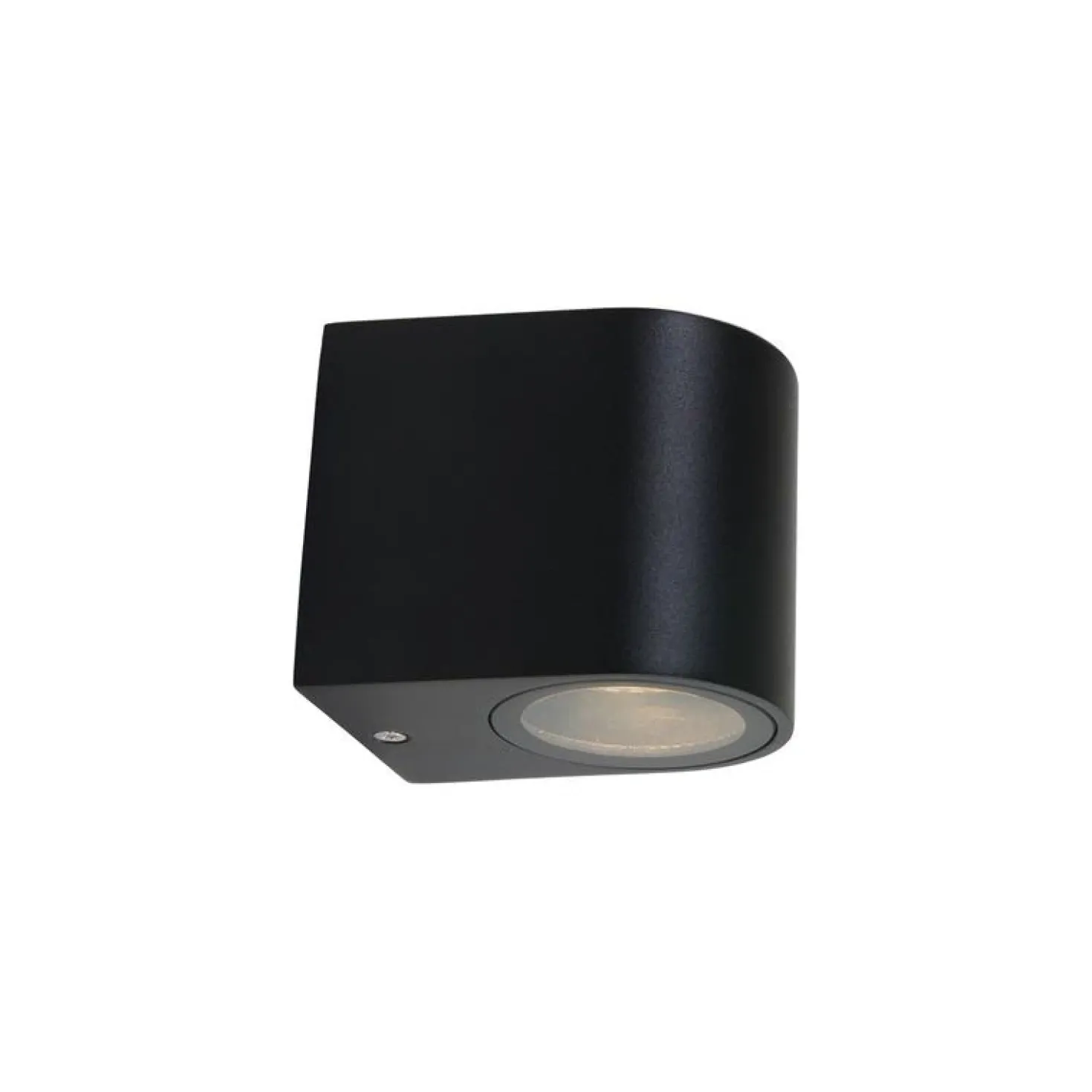 Carcer 1-lichts Buitenlamp rond Zwart inclusief lichtbron