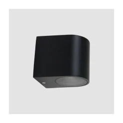 Carcer 1-lichts Buitenlamp rond Zwart inclusief lichtbron
