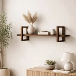Carel Wandplank walnoot 75cm