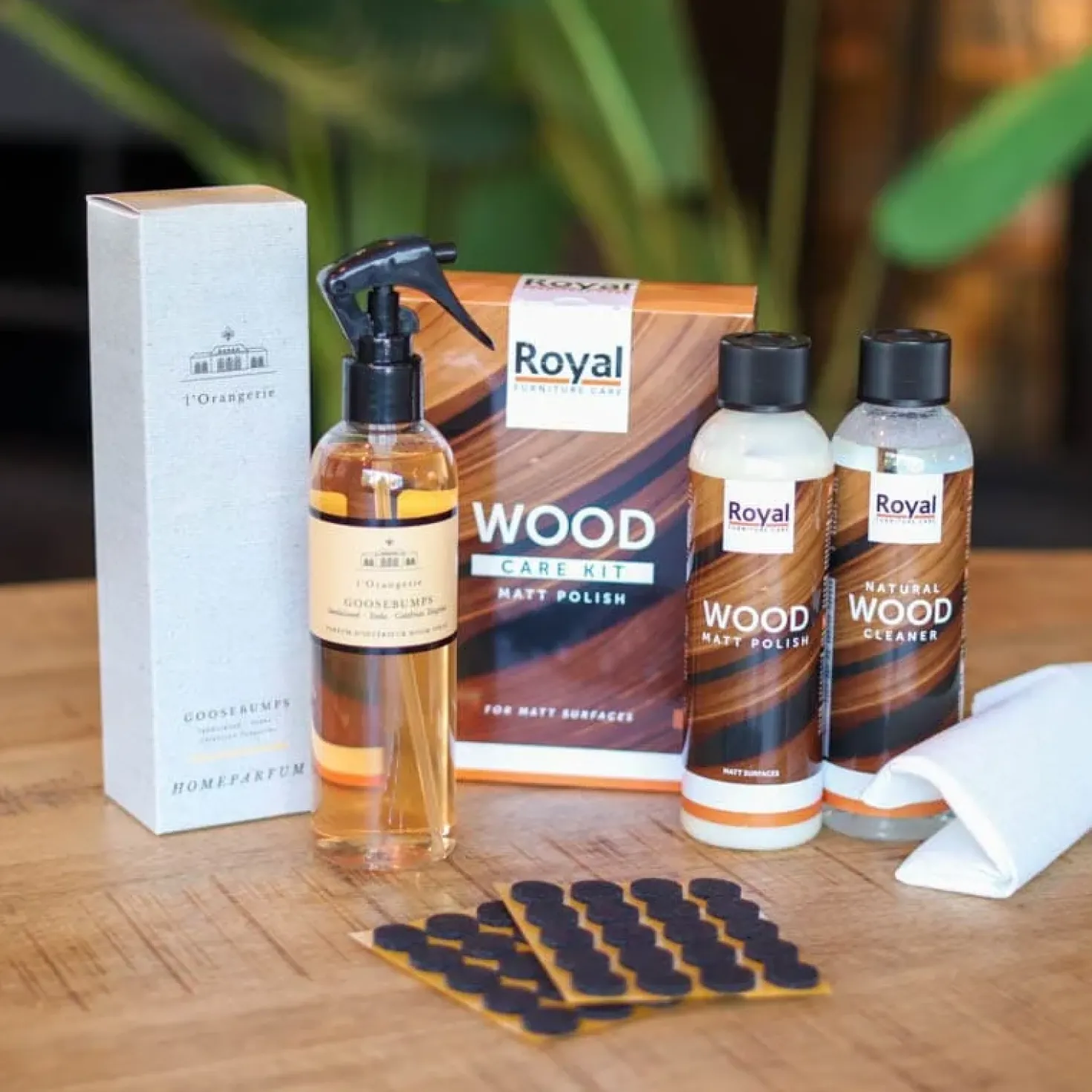 Care pakket voor naturel houten meubels