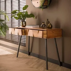 Caressa kaptafel industrieel 125cm
