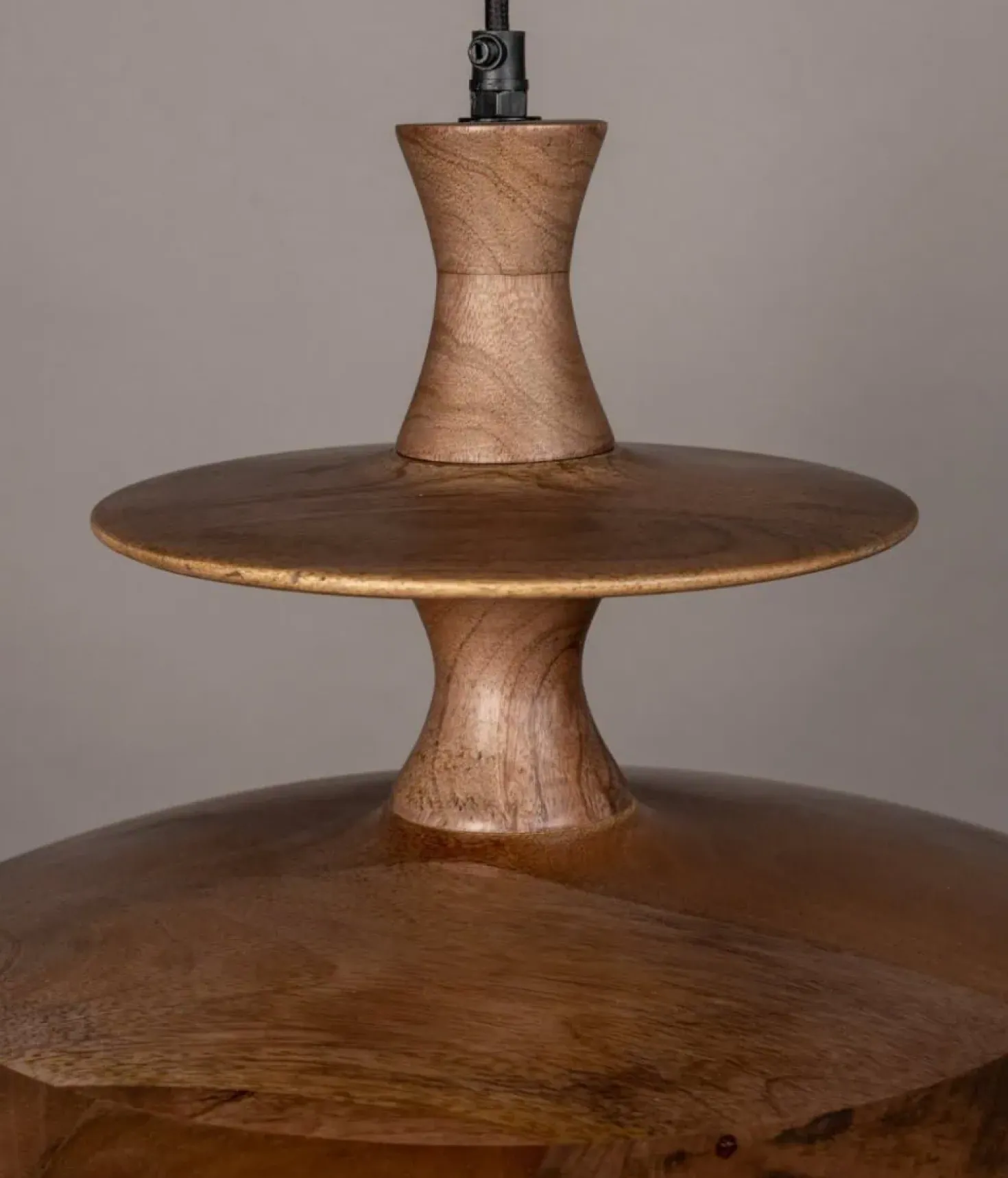 Cath 1-lichts Hanglamp Large Walnoot