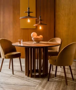 Cath 1-lichts Hanglamp Large Walnoot