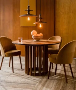 Cath 1-lichts Hanglamp Small Walnoot