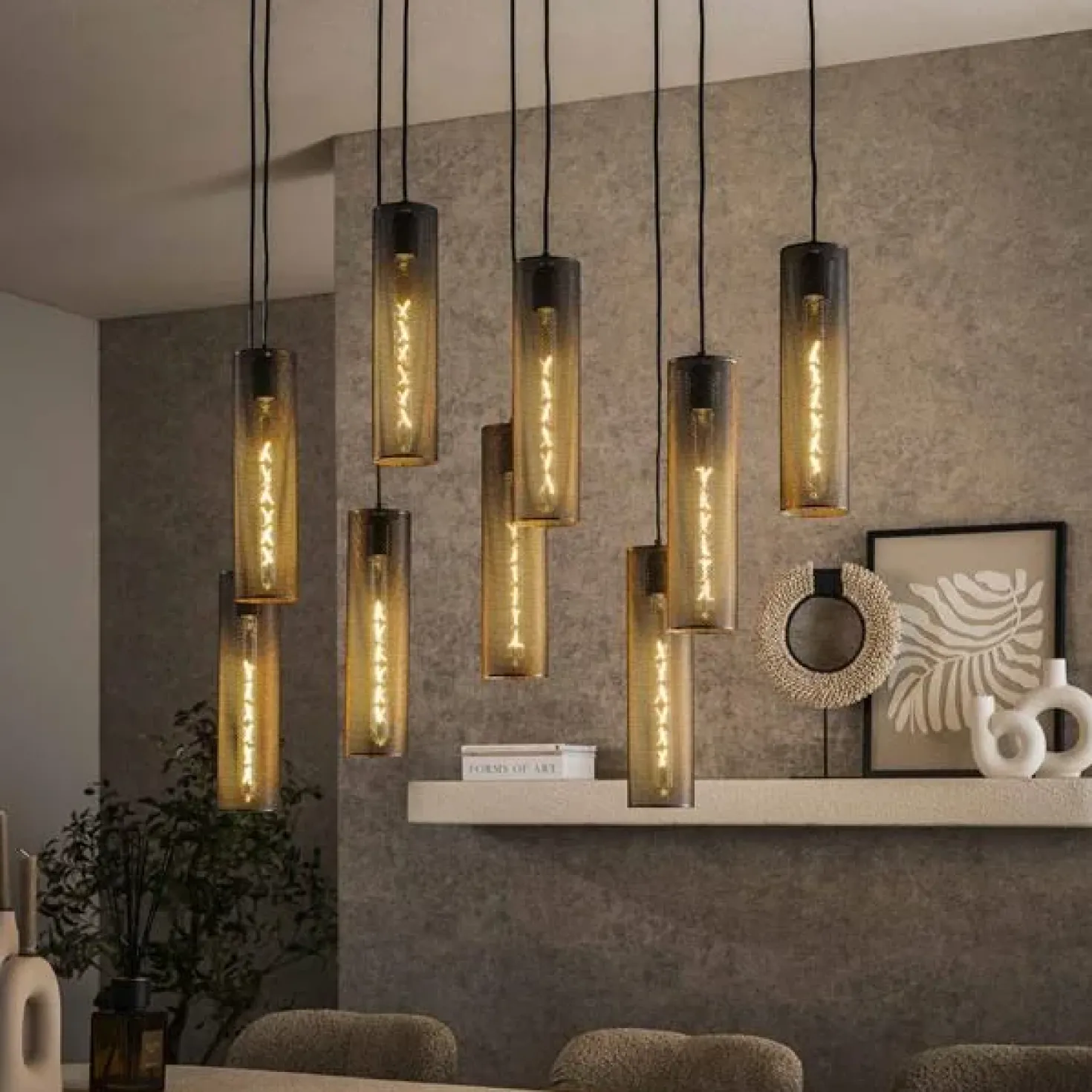 Celeste Hanglamp 9-lichts Metaal