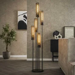 Celeste Vloerlamp 5-lichts getrapt Metaal
