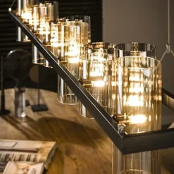Celia 14-lichts Hanglamp 2-kleurig glas