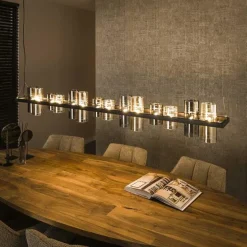 Celia 14-lichts Hanglamp 2-kleurig glas