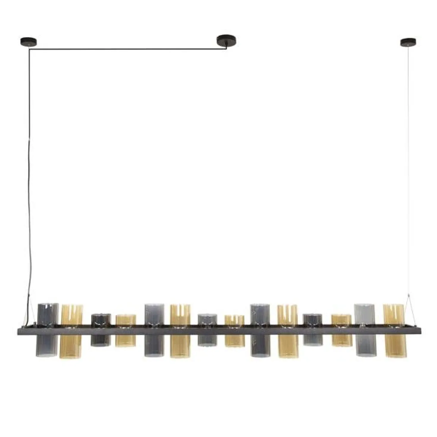 Celia 14-lichts Hanglamp 2-kleurig glas