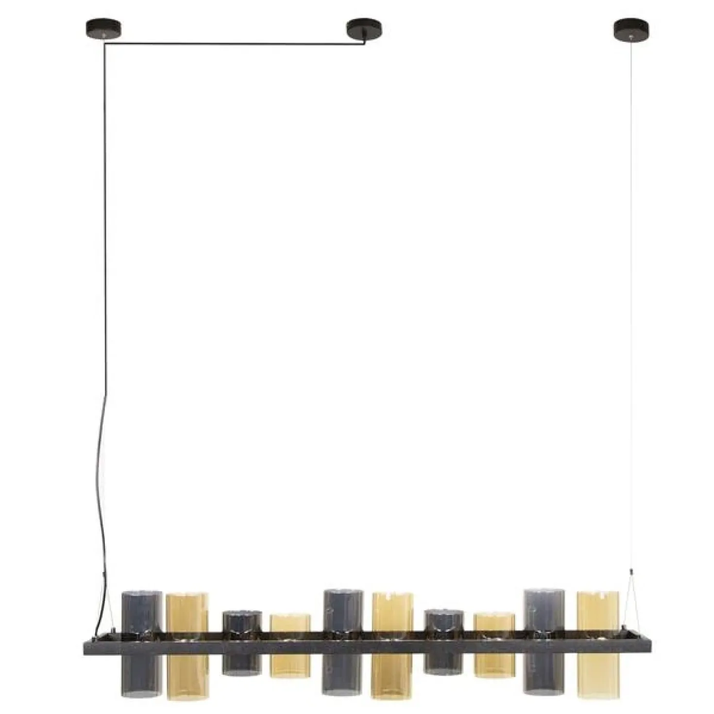 Celia 10-lichts Hanglamp 2-kleurig glas