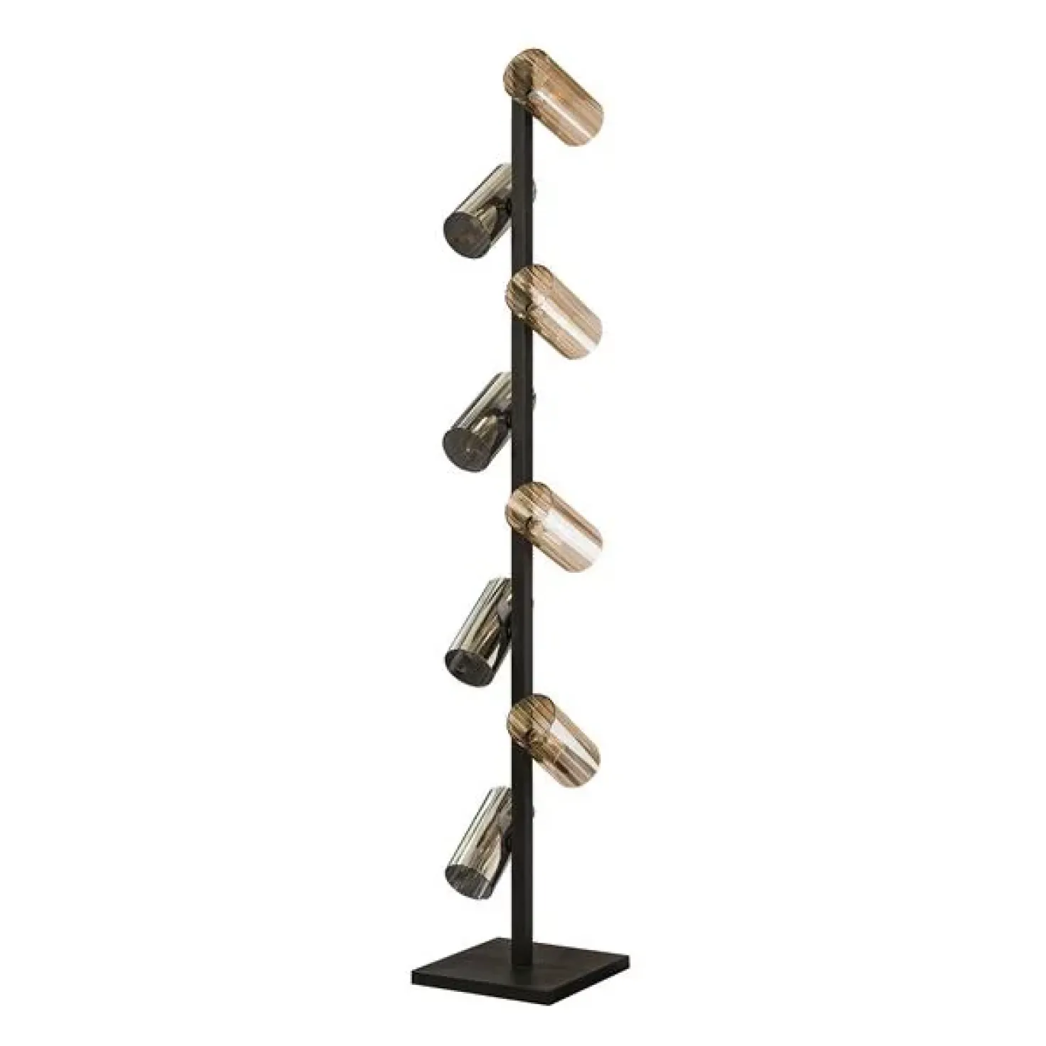 Celia 8-lichts Vloerlamp 2-kleurig glas