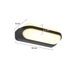 Cesar 2-lichts Buitenlamp Zwart inclusief lichtbronnen