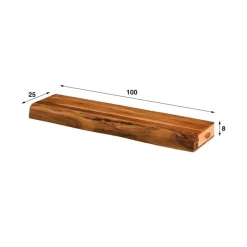 Charles Wandplank Acaciahout 100cm