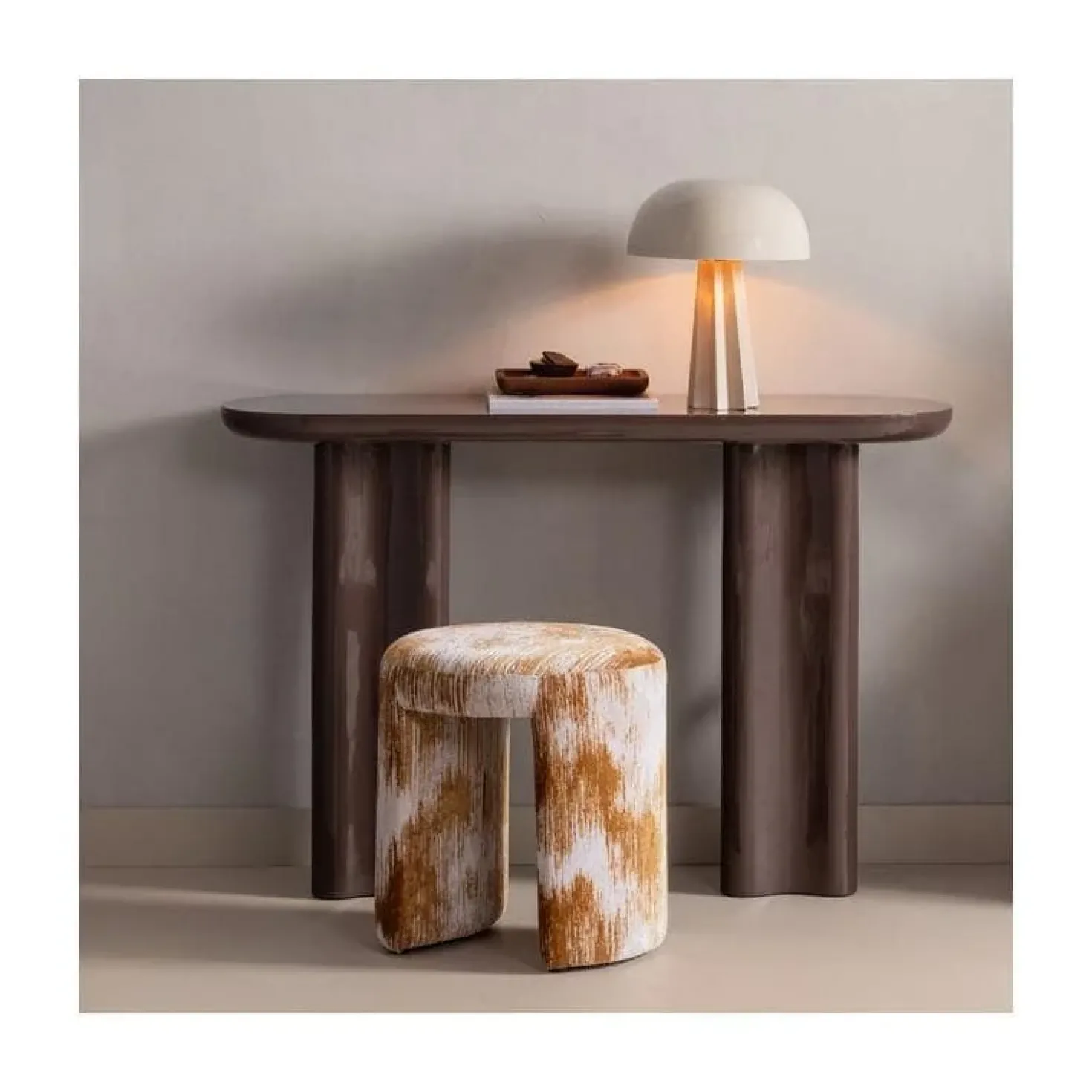Charlie Kruk rond Karamelbruin 45cm