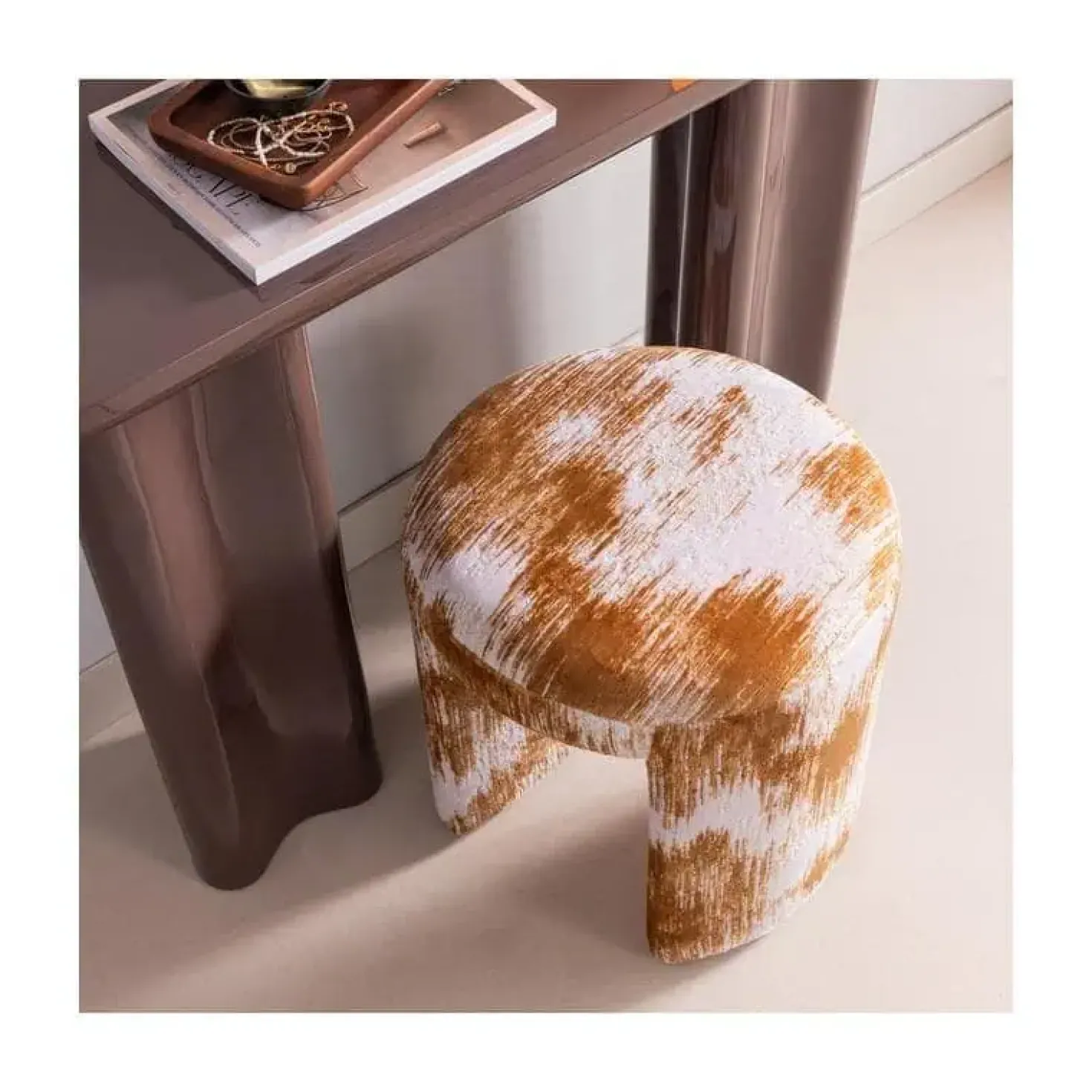 Charlie Kruk rond Karamelbruin 45cm