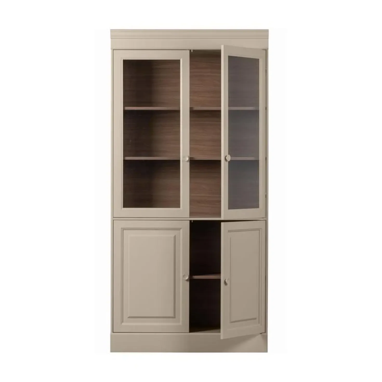Chow Vitrinekast grenen beige 105cm