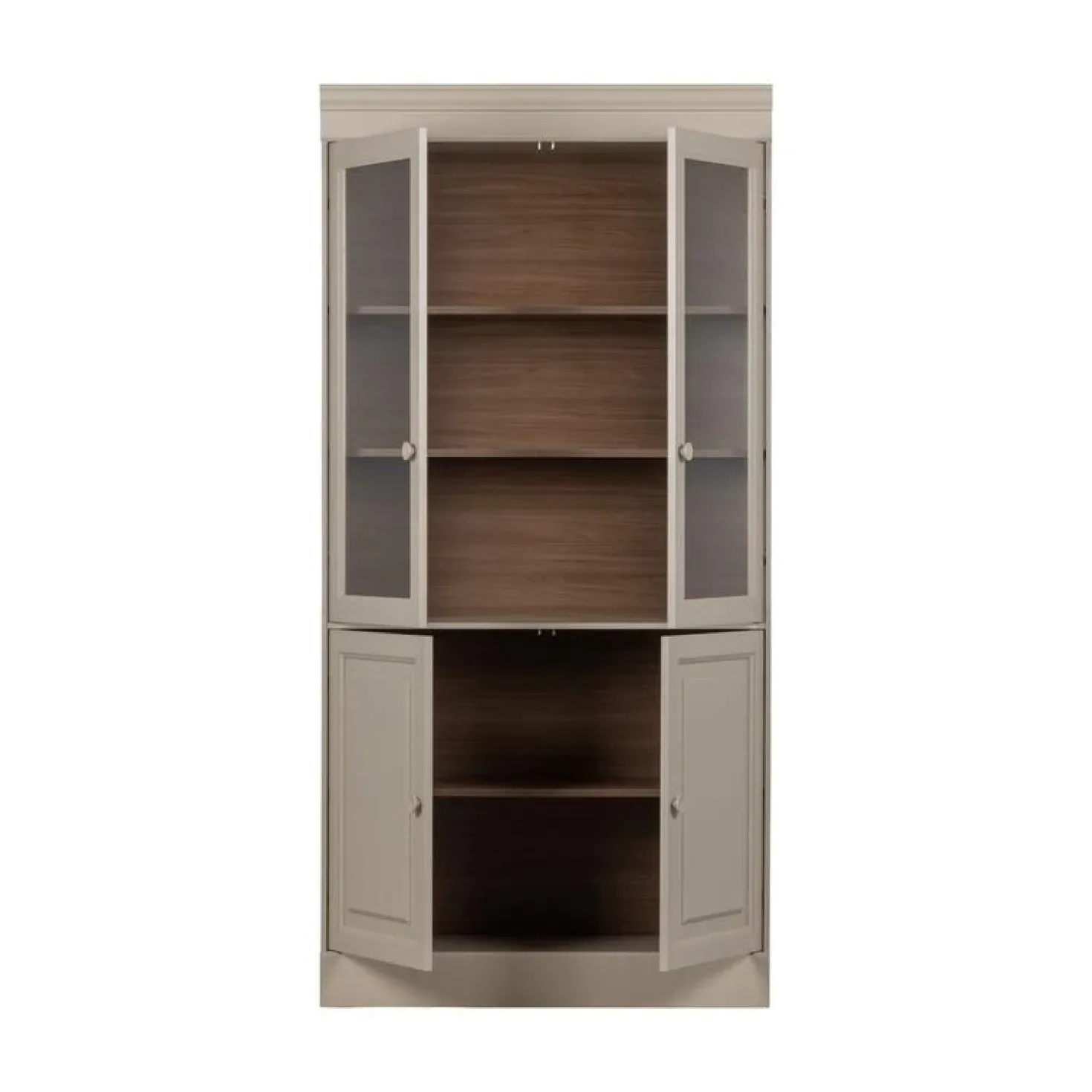 Chow Vitrinekast grenen beige 105cm