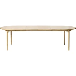 Christoffer uitschuifbare eettafel naturel eikenhoutfineer 190cm