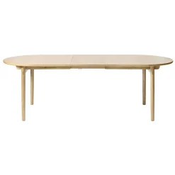 Christoffer uitschuifbare eettafel naturel eikenhoutfineer 190cm