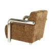Chromette Fauteuil Bruin met chrome